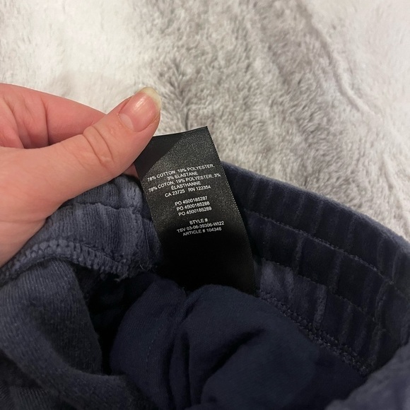 Aritzia TNA Relaxed Velour Sweatpant Blue - Picture 5 of 7